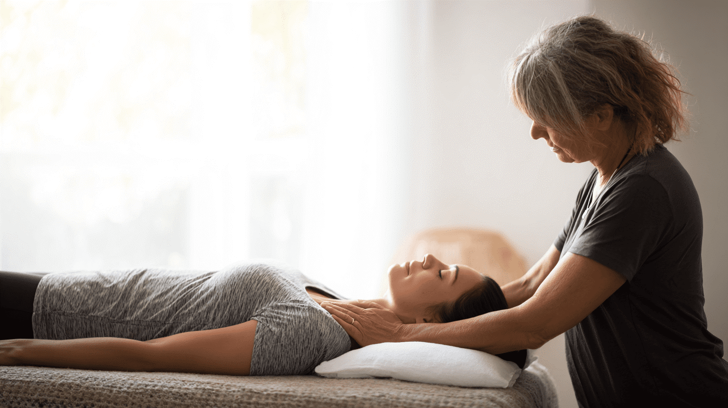 Foto van een osteopathie sessie