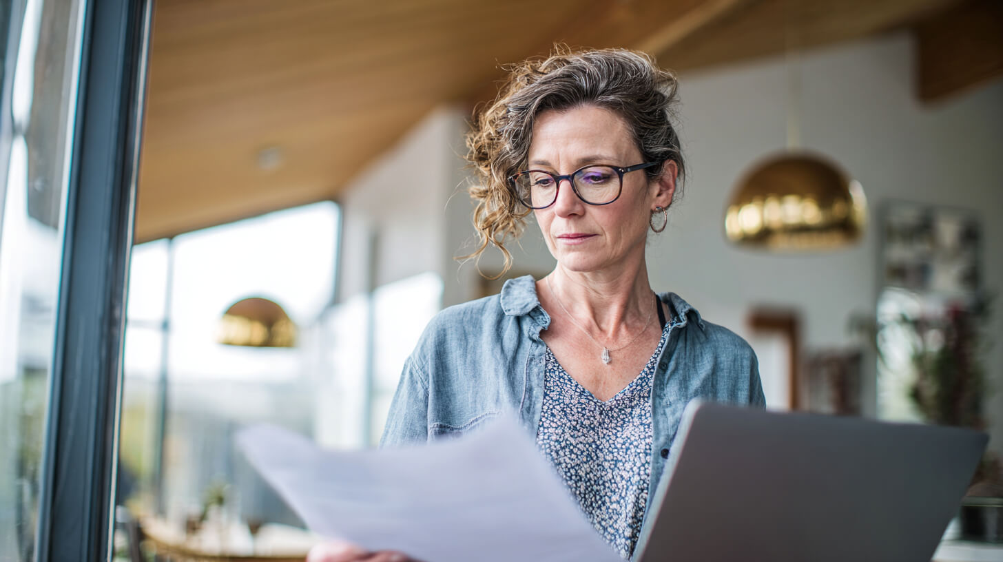 Huiseigenaar analyseert documenten en cijfers voor meer inzicht in de woningwaarde.